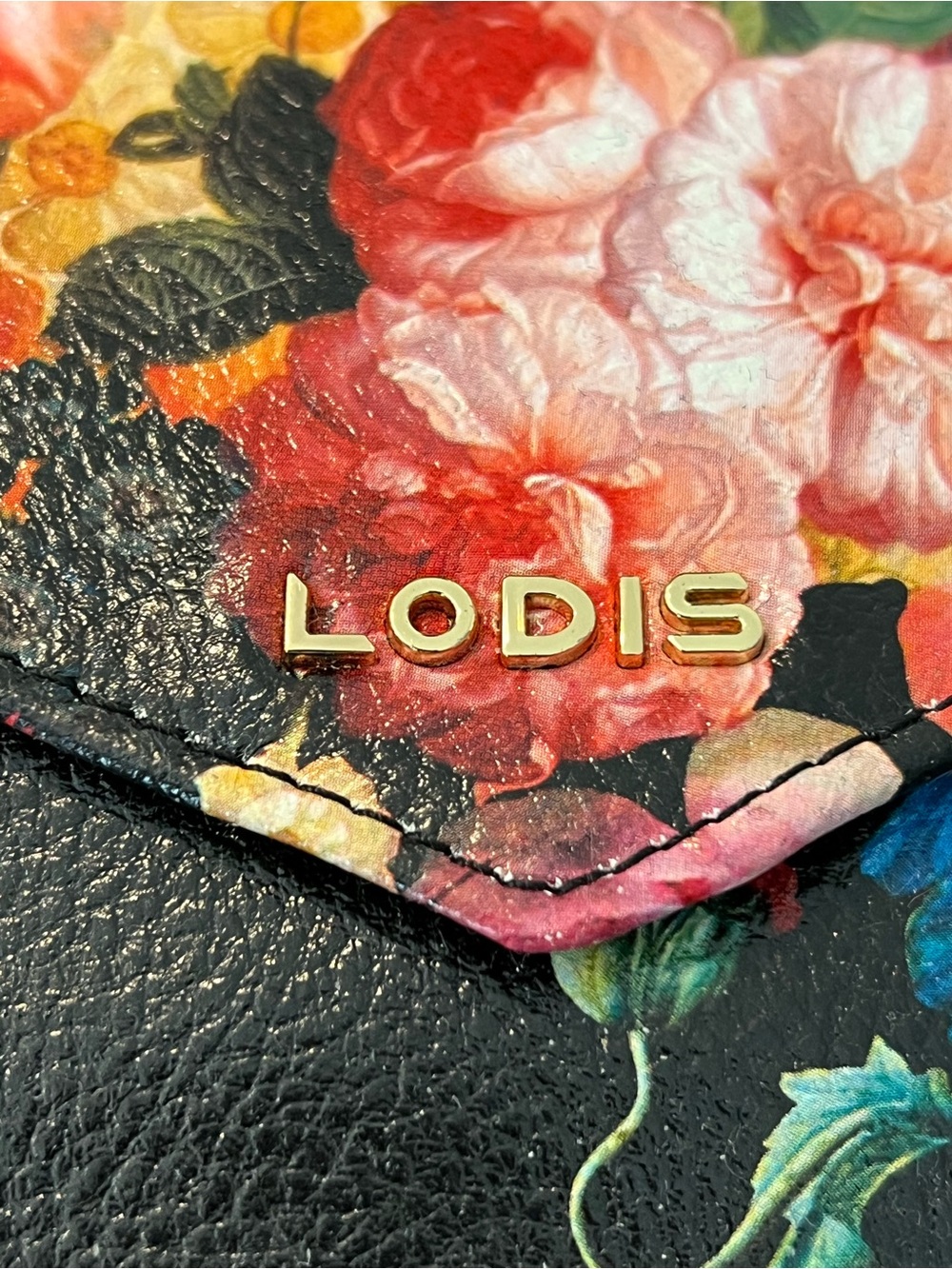 NWOT LODIS Leather Crossbody Wristlet Wallet